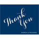 Navy Sincerely Thank You Folded Note Cards Image 3 of 3